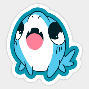 Cyan Baby Shark Sticker